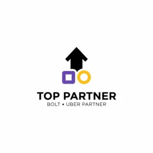Logo Top Partner — obsługa kierowców Bolt, Uber i FREE NOW